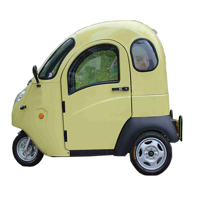 Plastic Cabin Passenger Covered Electric Tricycle 140kg Loading
